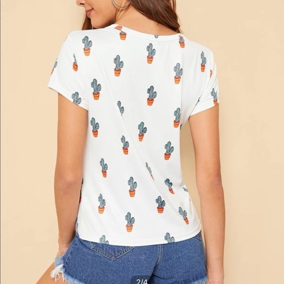 Cactus print top - Picture 2 of 3